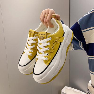 Platform Sports Shoes Woman In Lace-up Sneakers Women Comfort Running Vulcanized Shoes Athletic Thick Soled Trainers Shoes2024