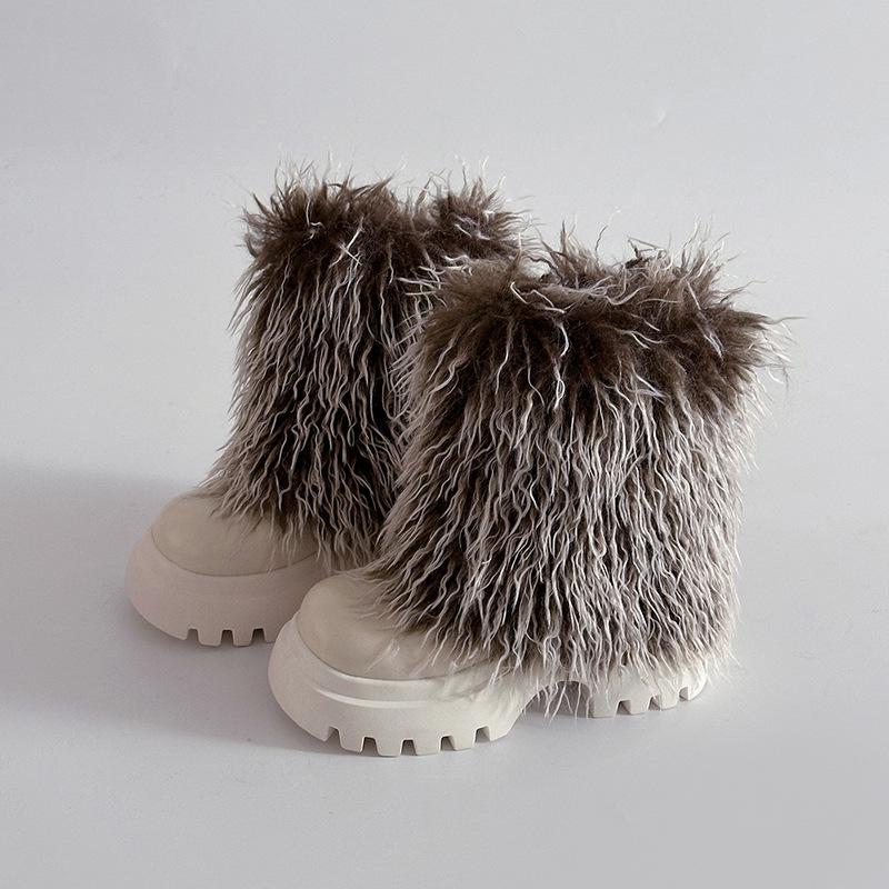 

Дизайнерский смысл постепенное изменение Мао Мао милый набор Spice Girl сапоги осень и зима модная вставка с юбкой женские модные сапоги 39 бежевый