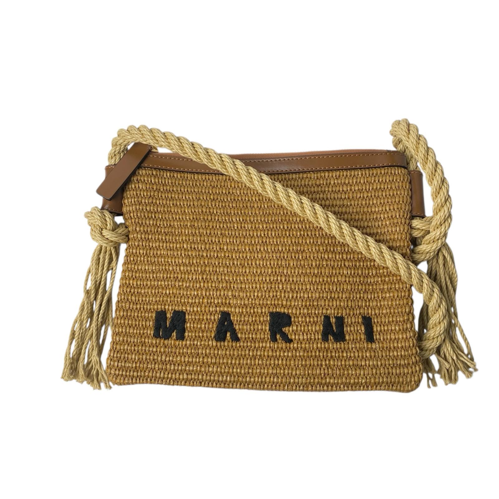 

Used MARNIShoulder Bag Brown Raffia Women