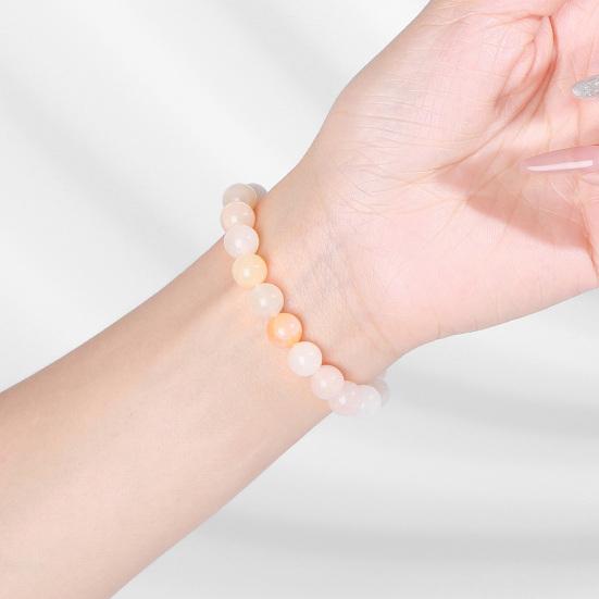 Unisex Bracelet Adjustable Length Teens Adults Bracelet Round Beads Elastic