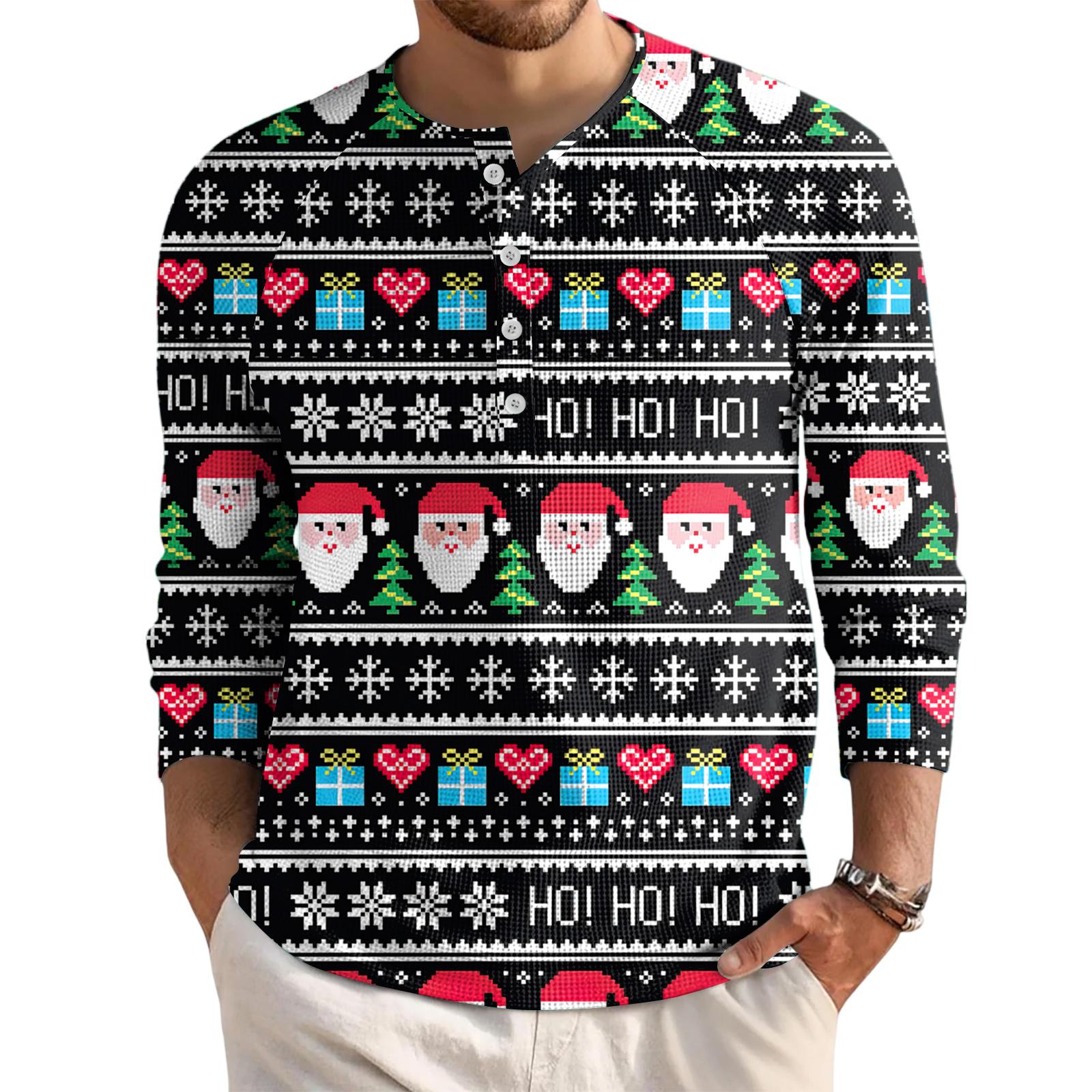 

Men s Loose Casual Button Down Collar Long Sleeve Top L чорний