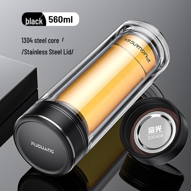 FUGUANG Zhengyang Double-Layer Borosilicate Glass Tea Cup