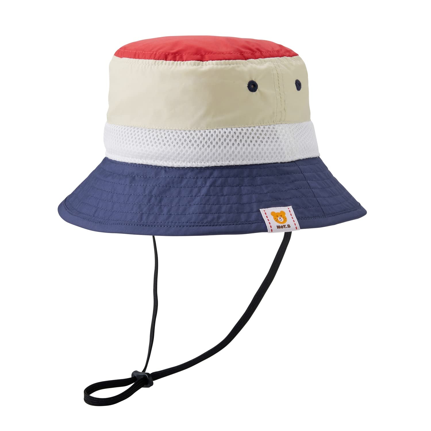 

HOT Safari Hat Hat Boys Girls Kids Clothing Red x Navy M [MIKIHOUSE BISCUITS] Children s (50-52cm) 72-9101-495