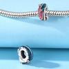 Copper Metal Gradient Feather Charm Bead Components Positioning Buckle Designed For Authentic Original Bracelet High Quality Fine Jewelry Do It
