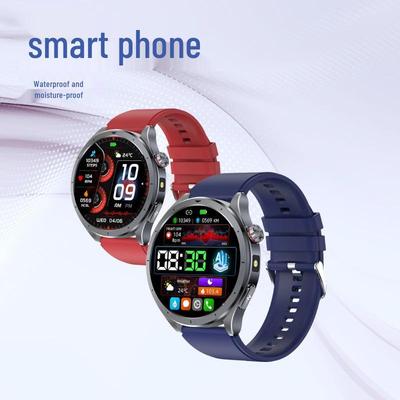 Montre connectée ET472 avec appel Bluetooth, Surveillance de la santé (Fréquence Cardiaque, Tension Artérielle, Oxygène Sanguin, Température Corporelle), Écran HD de 1,53", Interface utilisateur dynamique