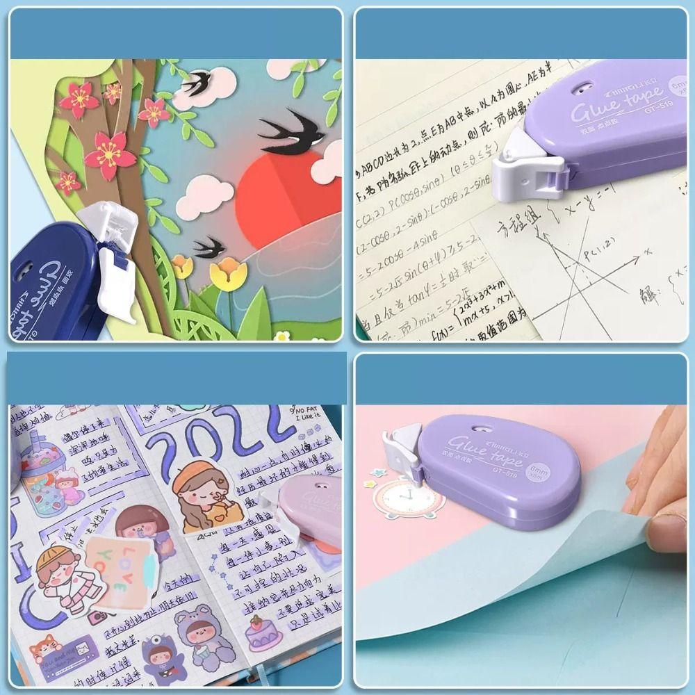 School Supplies DIY Craft Supplies DIY Stationery Dot Glue Roller Tapes Double Sided Adhesive Tape