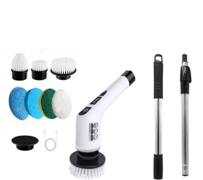 

Multipurpose Cleaning Brush Kitchen Gadgets Hair Brushes Bathroom Broom Toilet Mops Electric Cordless Spin Scrubber 7-piece set