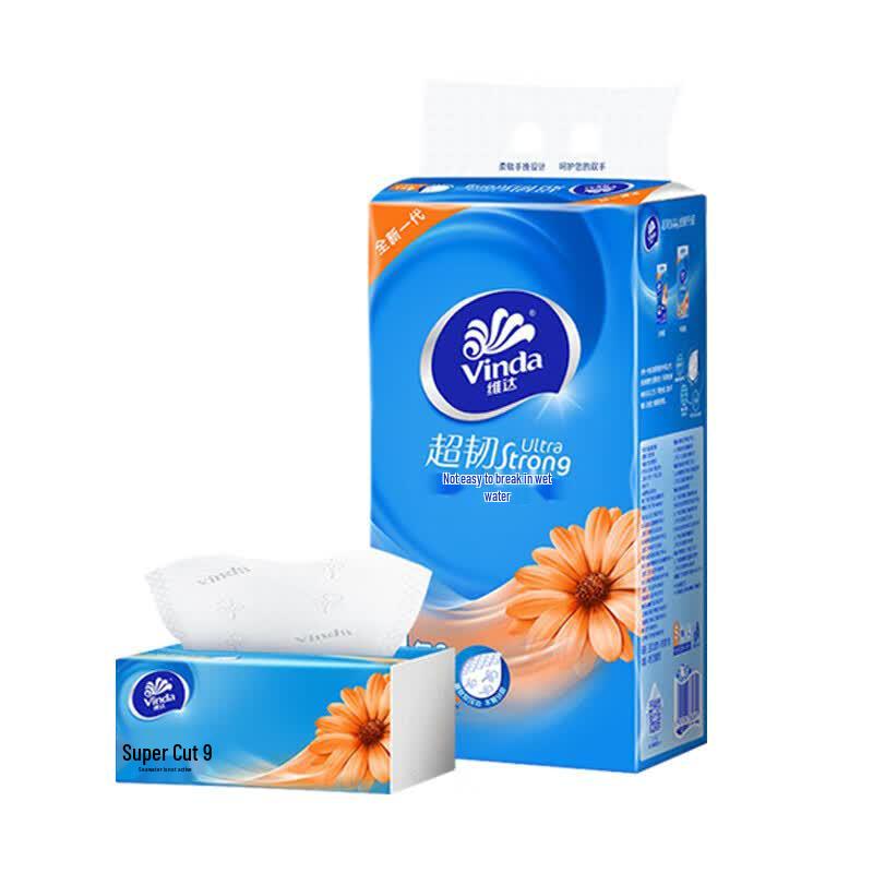 Vinda 3-Ply Facial Tissues, 64 Soft Packs