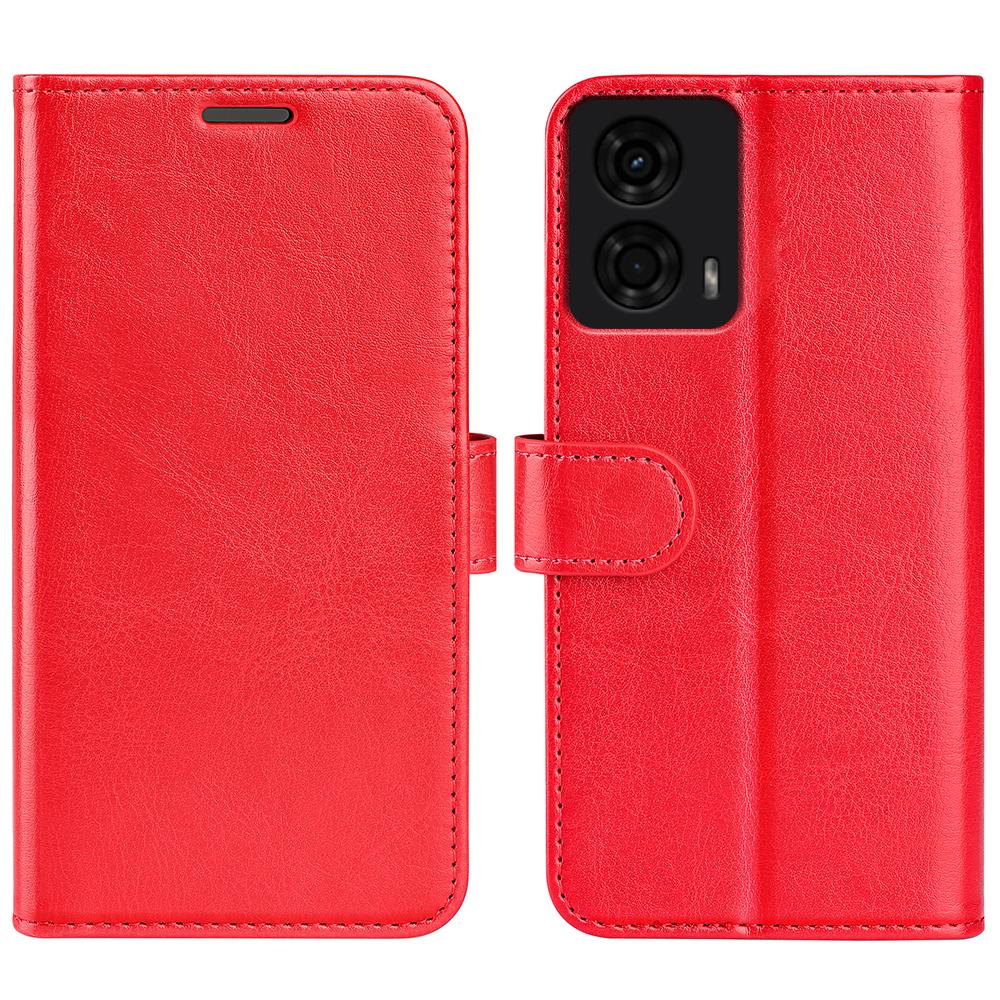 For Motorola Moto E14 4G/G04 4G/G04s 4G/G24 4G Phone Case Crazy Horse Texture Flip Stand Cover