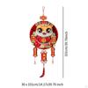 Chinese Lunar Year Hanging Ornament Blessing Words 14.1x39.7inch with Red Tassel for Home
