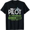 Pilot In Progress Future Pilot Toy Airplane Lovers T-Shirt 100% Cotton O-Neck Short Sleeve Summ