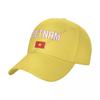 Baseball Cap Vietnam Flag Wild Sun Shade Peaked Adjustable Caps for Unisex Women Print