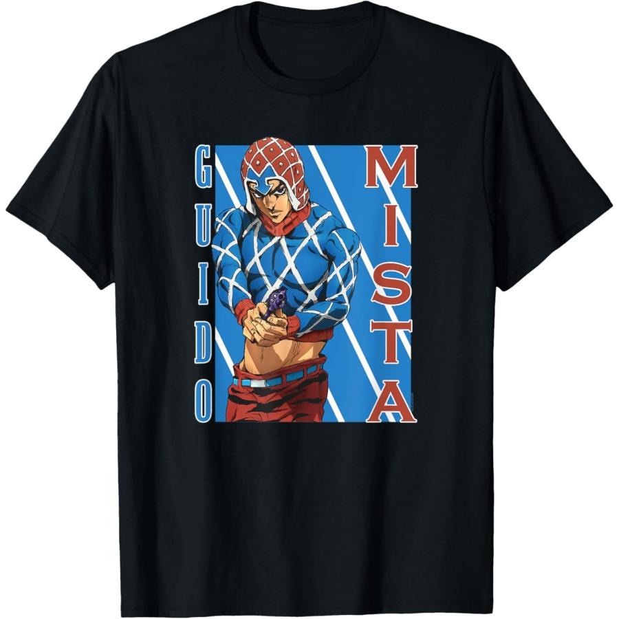 JoJo s Bizarre Adventure Золотой Ветер Гвидо Миста Аниме Футболка S