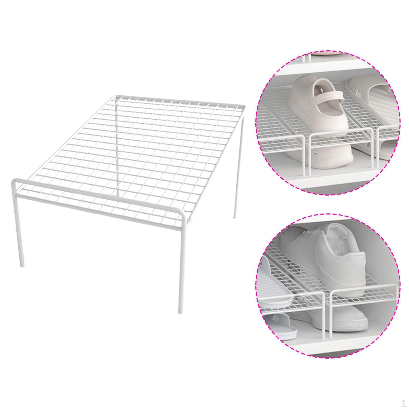 

Металлический органайзер для обуви для шкафа, общежития, небольшого пространства, прихожей White and Long