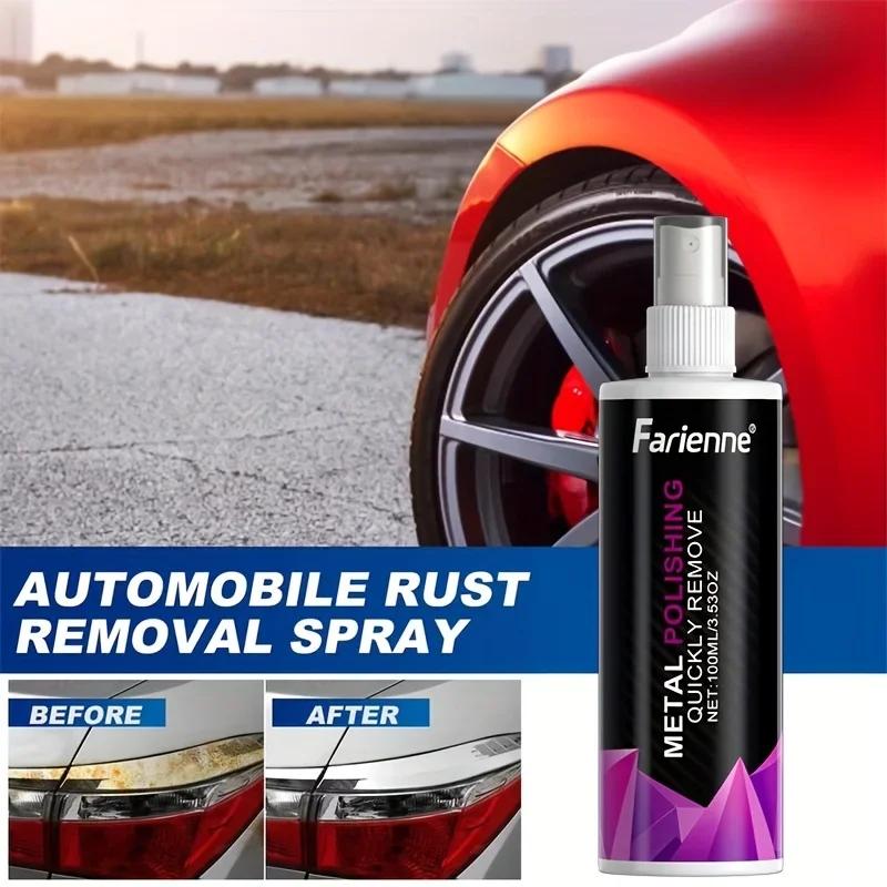 Car Rust Removal Spray - Metal Paint Cleaner,iron Powder Cleaner for Car Maintenance, Rust Inhibitor for Cars and Metal Products