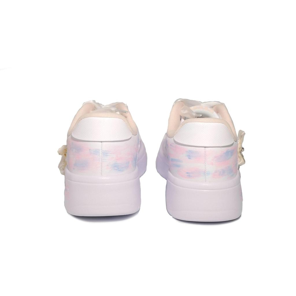 Li Ning Floating Boat Slip Resistant, Abrasion Resistant, Breathable Low top Skateboard Shoes Women's White AGCS420-6(Team747-)