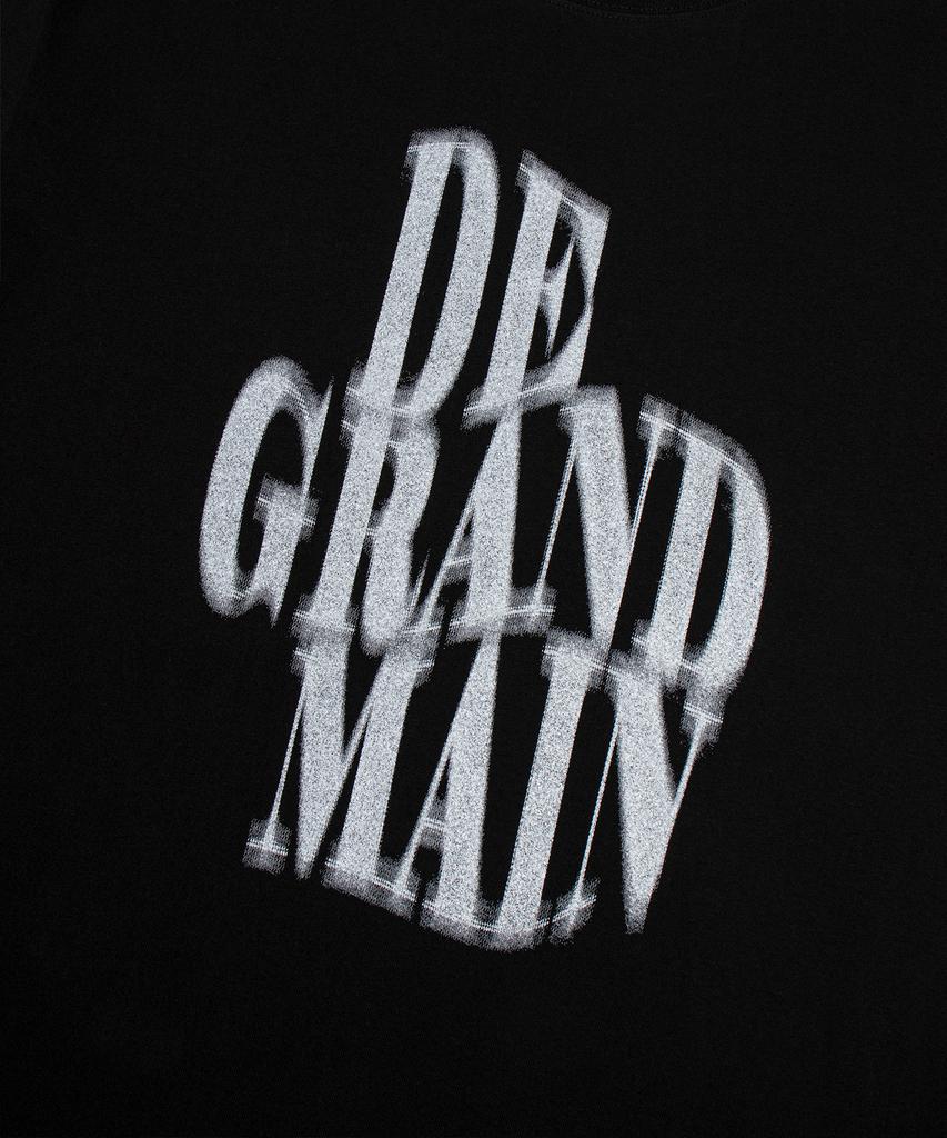 DE GRAND MATIN Blurry Logo Tee_Black