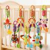 Baby Hanging Rattle Toys Cute Teether Toy Soft Stuffed Hand Grip Baby Toys Shaker Crinkle Squeaky Sensory Toys For Born Gift