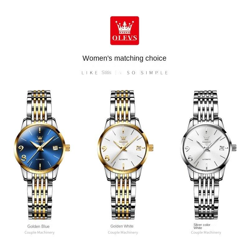 OLEVS Fully Automatic Mechanical Expression Couple Watch Women's Watch Women's Watch
