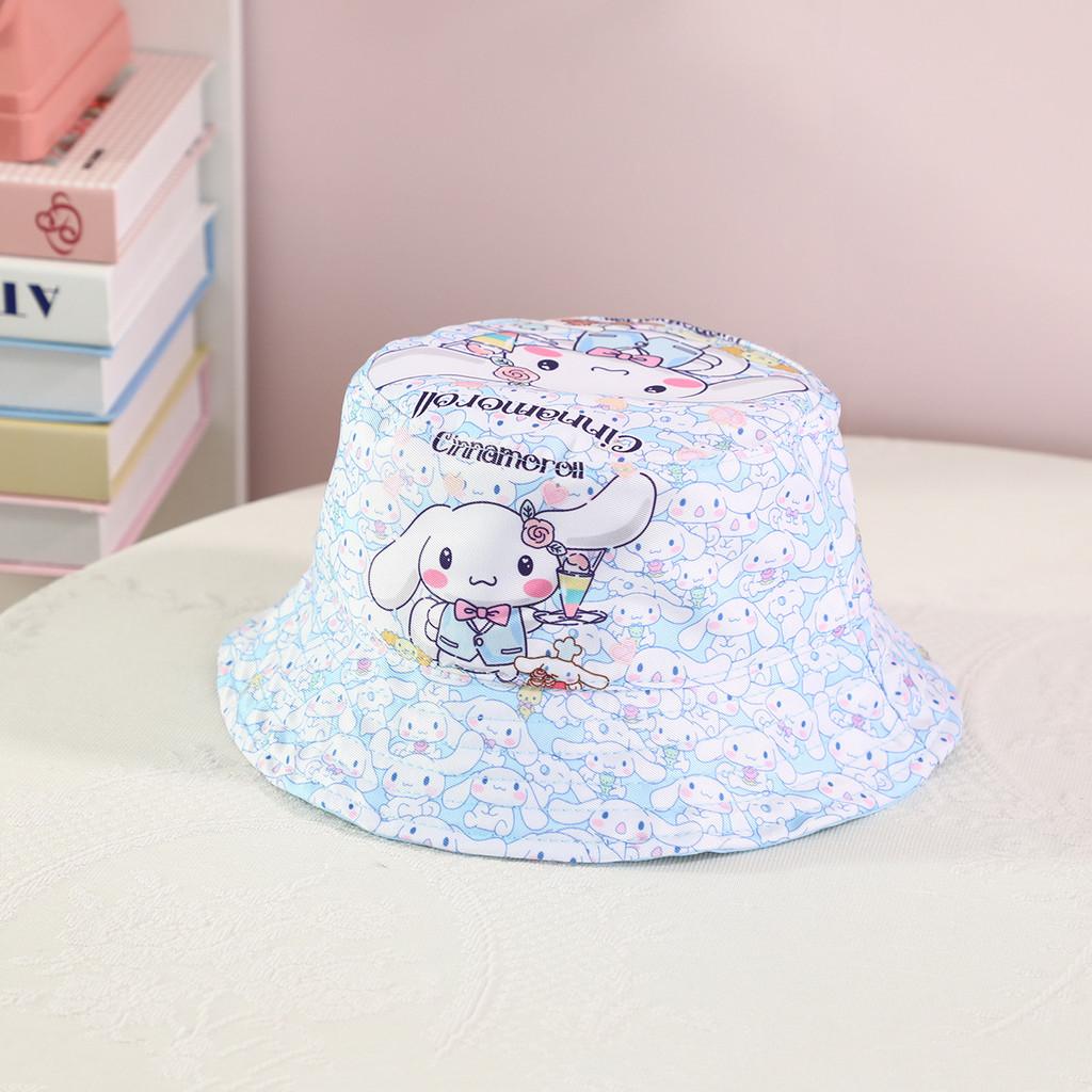 Stitch Kuromi Cartoon Print Fisherman Hat With Uv Protection For Outdoor Sun Shade