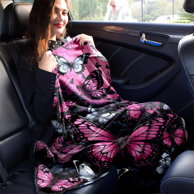 1pc. Fantasy Butterfly Moonlight Garden Blanket - Home Decor, Office Blanket, Outdoor Throw, Gift for All Seasonsz041713