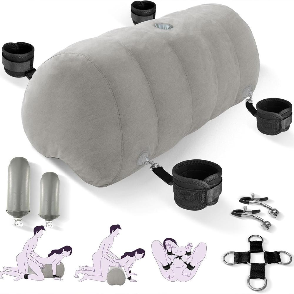 XXOO Major Heiße Sexspielzeuge Kissen Verbesserte Erotische Positionen Handschellen Fußfesseln Keilkissen Erwachsenenmöbel Exotisch Aufblasbar