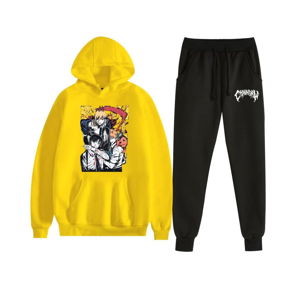 Chainsaw Man Chainsaw Man Anime Loose Hooded Sweater Set Hoodie Spot