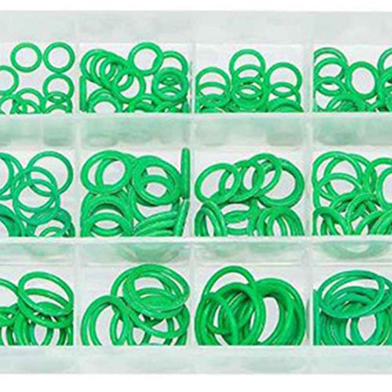 530Pcs F12-NBR R134a-HNBR A/C Rubber O-Ring Car Auto Vehicle Repair Air Conditioning Compressor Seals Assortment Kit 18 Sizes