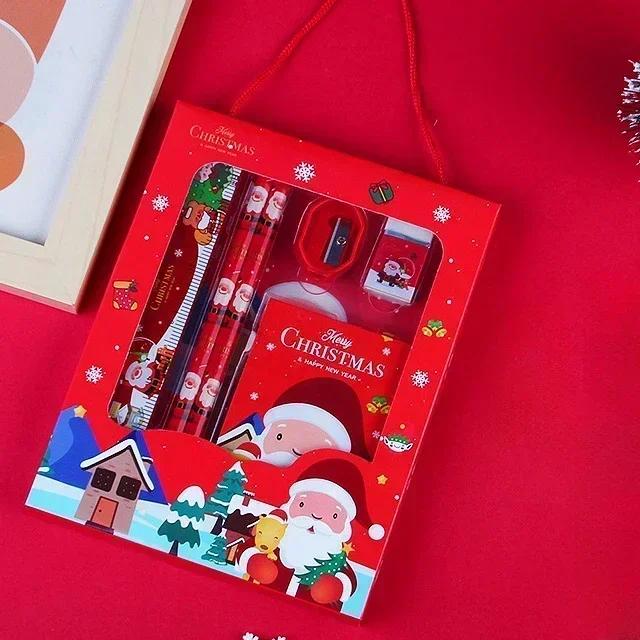 Das Studien-Set Geschenk Vom Weihnachtsmann Stift Schreibwaren-Set Kinder Schüler Bürobedarf Kawaii Preis Geburtstag Neujahr