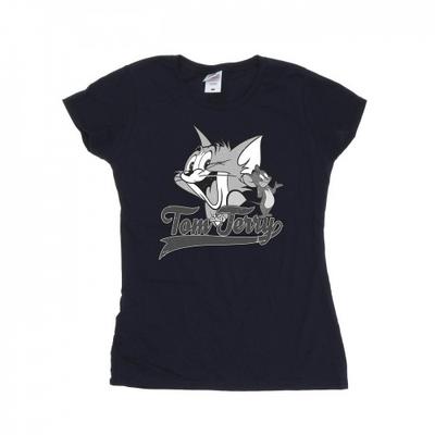 Womens/Ladies Greyscale Square Cotton T-Shirt