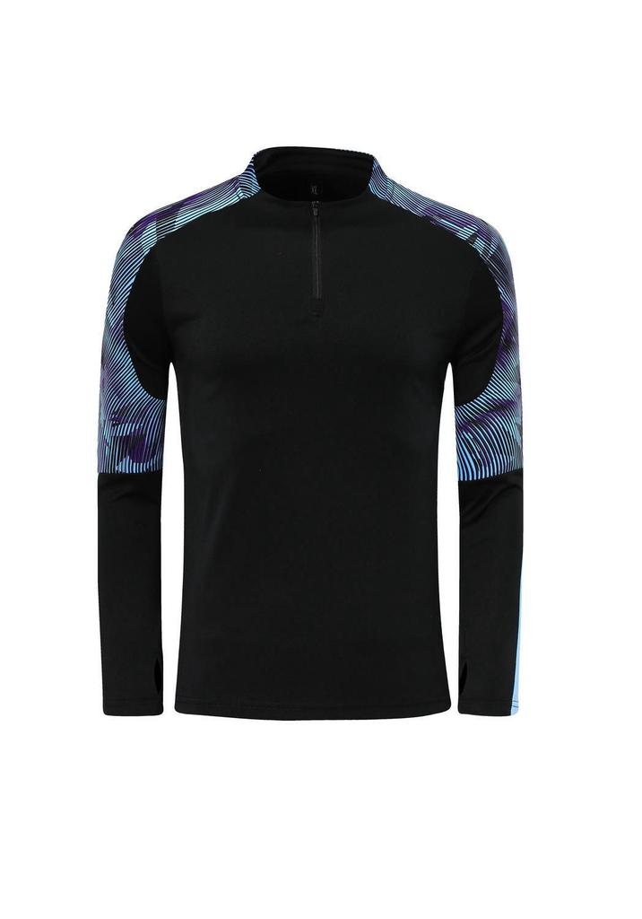 Unisex Half-Zip Long-Sleeve Football Training Set with Pants
