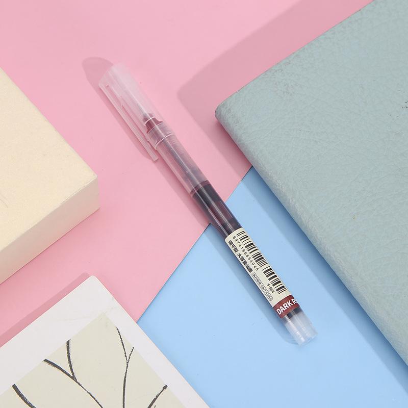 Quick-Dry Water-Based Rollerball Gel Pen for Students - Large Capacity, Colored for Note-Taking 0.5mm