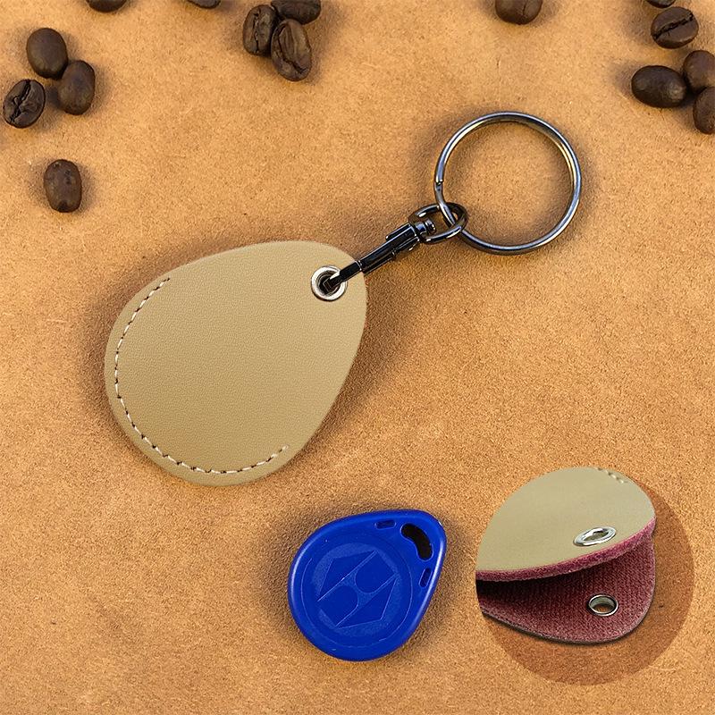 

Customizable Oval Leather Elevator Access Card Holder In Stock