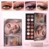 JULYSTAR 35 Colors Eyeshadow Palette - Matte Shimmer Glitter Nude Warm Earth Tones, High Pigmented Waterproof Flower Embossed Makeup Palette