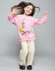 MONTE CARLO Girls Printed Pink Round Neck Full Sleeve Sweatshirt