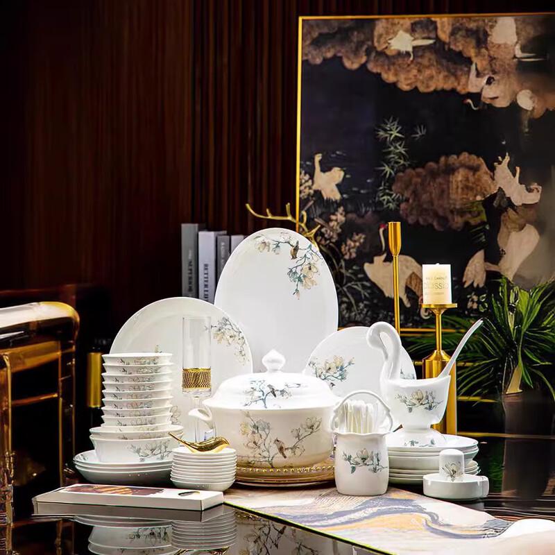 Jingdezhen European Style Hand-Painted Bone China Casserole