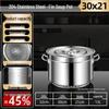 304 Stainless Steel Finned Energy-Saving Braising Pot