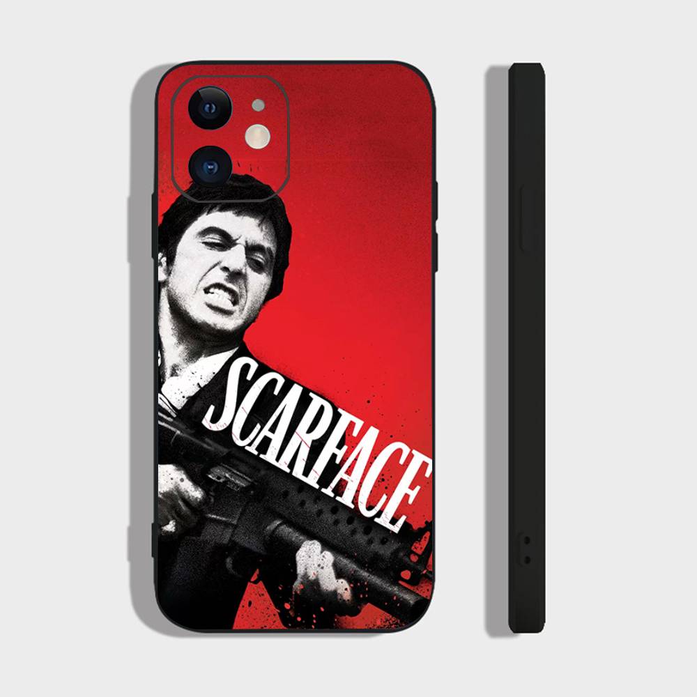 

Classic S-Scarface Film Tony Phone Case For IPhone 17 Air 16 15 14 13 Pro Max 11 12 Black Silicone Cover IPHONE 11