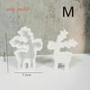New Christmas Elk Ornament Silicone Mold DIY Christmas Deer Scented Plaster Candle Mold Resin Crafts Making Tools For Home Decor