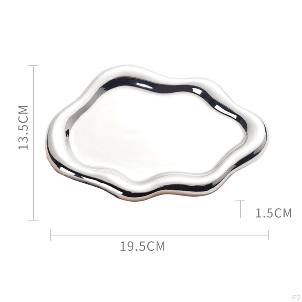 Ceramic Jewelry Dish Organizer Modern Style Tray Plate for Daughter