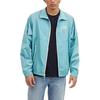 Coach Ss24 Logo Embroidered Polo Collar Zip Long Sleeve Jacket Men jackets Blue CR483-VSW