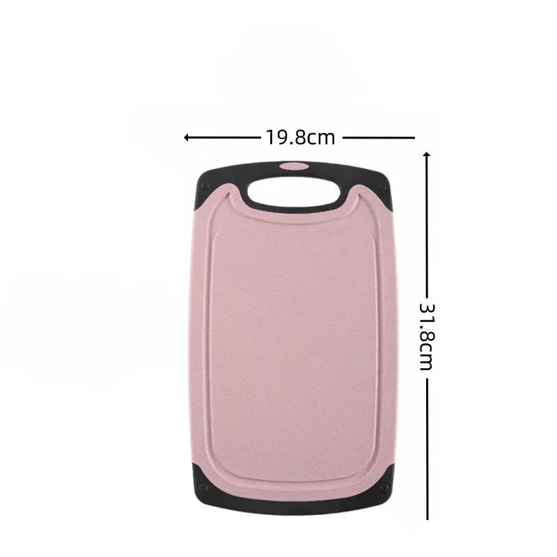 Kitchen Tools FDA Wheat Straw Plastic Cutting Board Three-piece Cutting Board for Cutting Vegetables, Fruits and Meat