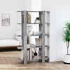 VidaXL Bookcase-Room Divider Sonoma Grey 100x30x160 Cm