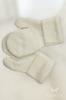 Benita Fleece-Lined One-Finger Gloves, Ecru Color