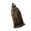 Middle Eastern Iron Candle Stand Removable Door Feature for Quick Candle Change Desk Display Ornament