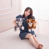 50/70/100cm Simulation Border Dog Plush Pillow Toy Cartoon Stuffed Animals Puppy Plushies Dog Cushion Cute Soft Kids Girls Toys