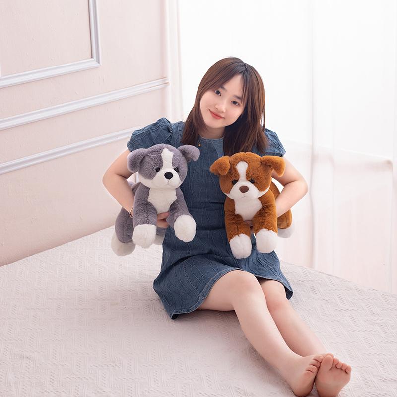 50/70/100cm Simulation Border Dog Plush Pillow Toy Cartoon Stuffed Animals Puppy Plushies Dog Cushion Cute Soft Kids Girls Toys