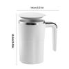 Stirring Mug 380ml Electric with LED Temperature Display Type C Fast Charging Auto Stirring Timer Coffee Cup Gift