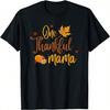 One Thankful Mama Autumn Fall Mother Thanksgiving Leaves T-Shirt