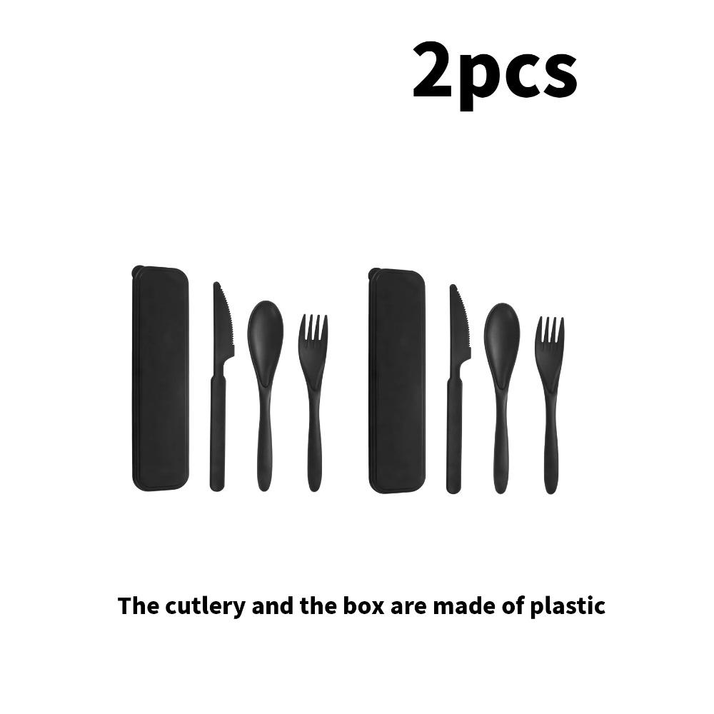 1/2/4 Stück Plastikbesteck Besteckset für Restaurant Zuhause Küche Reise Arbeit Picknick Camping wiederverwendbar